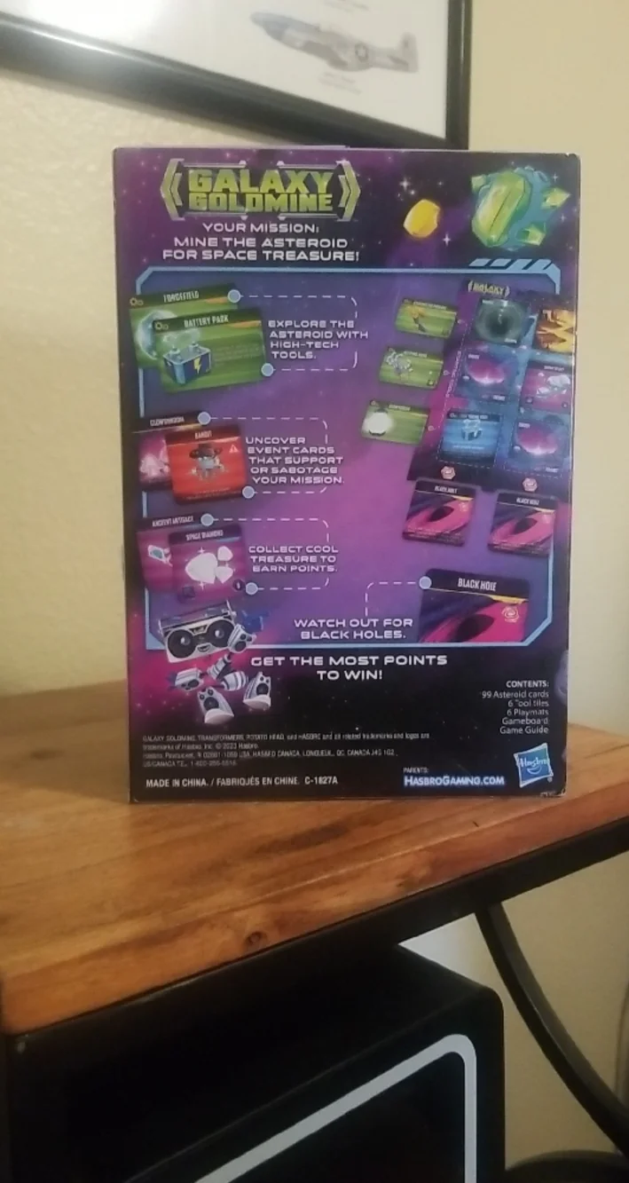 Hasbro Galaxy Goldmine Game with Blue and Green Accents